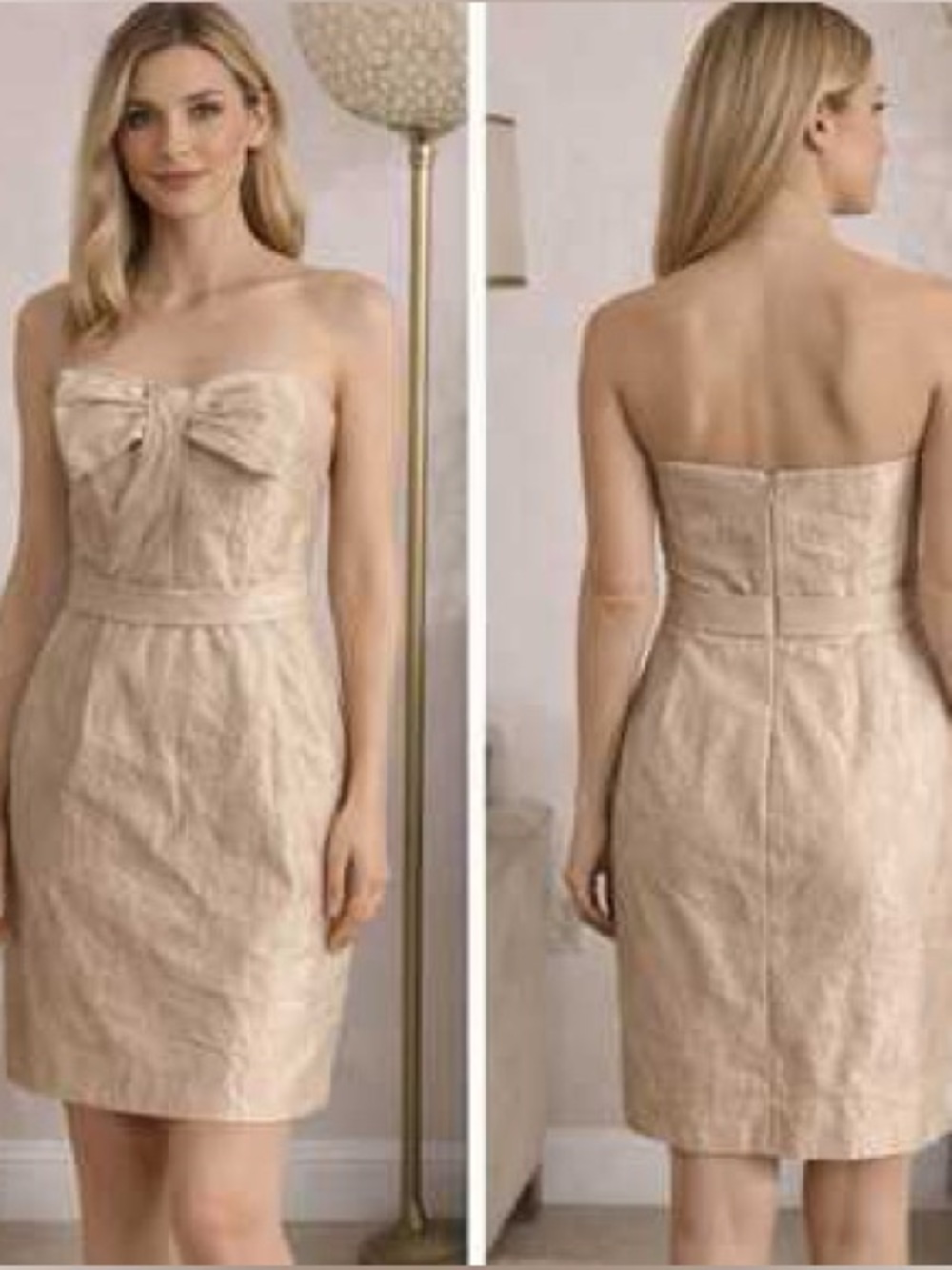 White by Vera Wang Bridesmaid Prom Dress